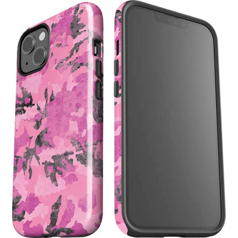 Pink Camouflage iPhone 15 Impact Case