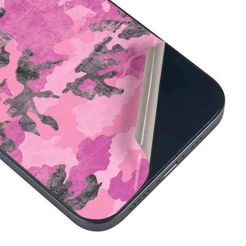 Pink Camouflage iPhone 15 Plus Skin