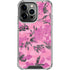 Pink Camouflage iPhone 15 Pro Clear Case