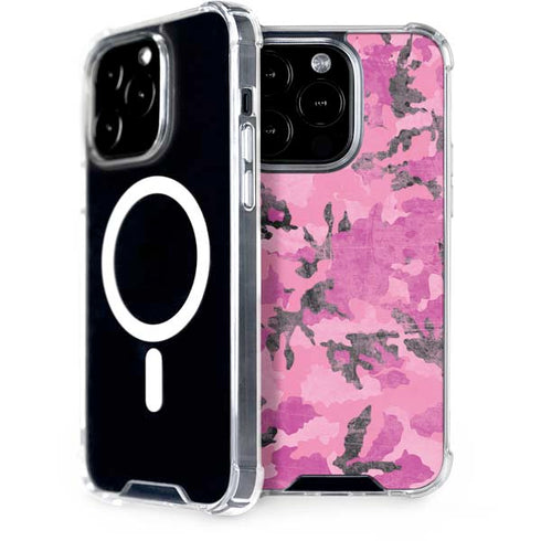 Pink Camouflage iPhone 14 Pro MagSafe Case
