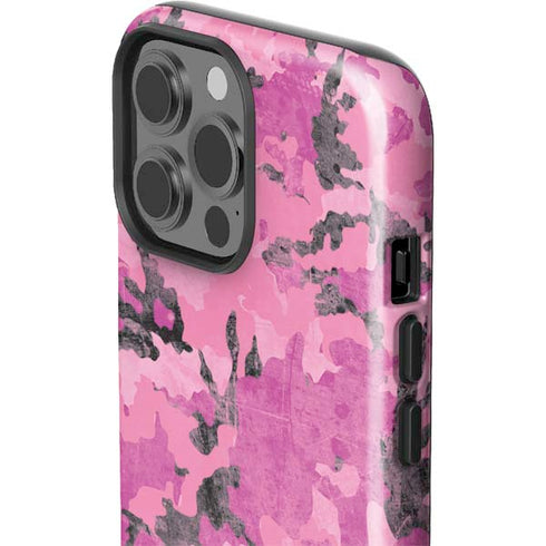 Pink Camouflage iPhone 15 Pro Max Impact Case
