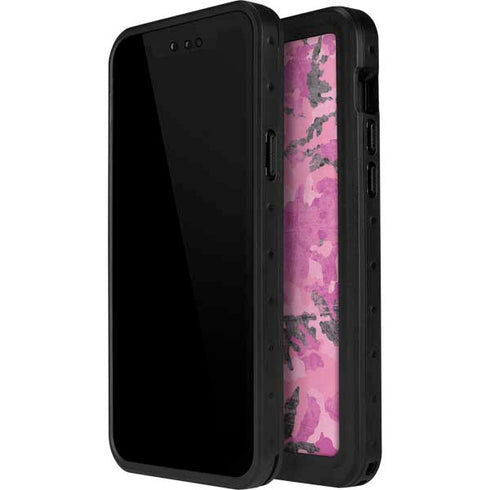 Pink Camouflage iPhone 14 Pro Max Waterproof Case