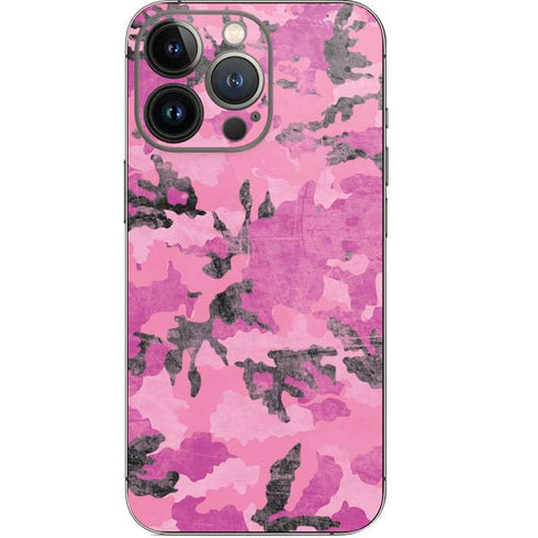 Pink Camouflage iPhone 14 Pro Skin