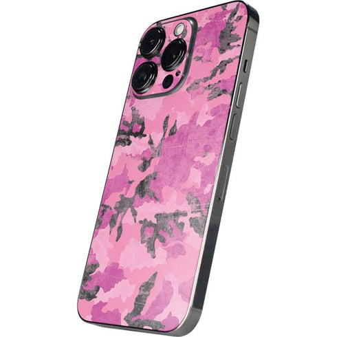Pink Camouflage iPhone 14 Pro Skin