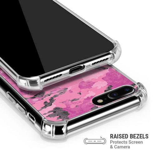 Pink Camouflage iPhone 7/8 Plus Clear Case