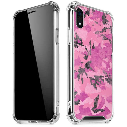 Pink Camouflage iPhone XR Clear Case