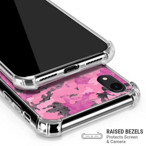Pink Camouflage iPhone XR Clear Case