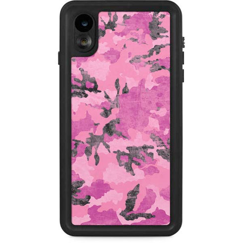Pink Camouflage iPhone XR Waterproof Case