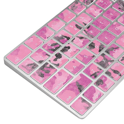 Pink Camouflage Magic Keyboard Skin