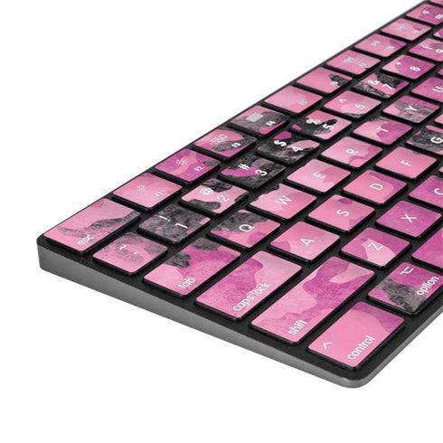 Pink Camouflage Magic Keyboard with Numeric Keypad Skin