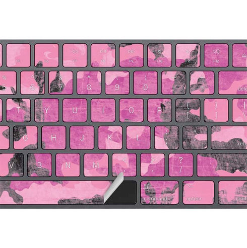 Pink Camouflage Magic Keyboard with Numeric Keypad Skin