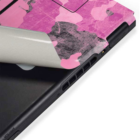 Pink Camouflage Nintendo Switch Bundle Skin