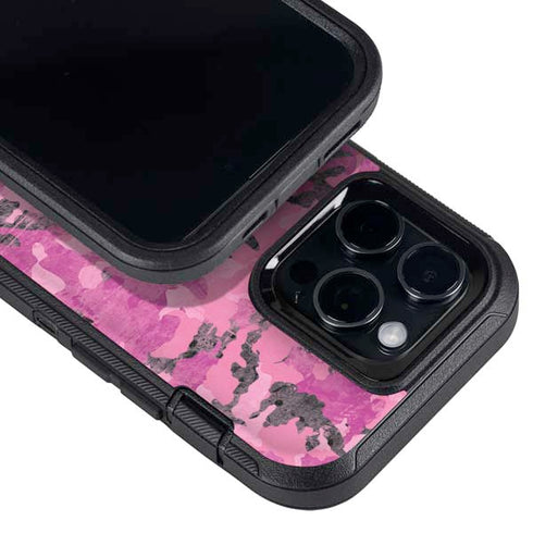 Pink Camouflage Otterbox Defender iPhone Skin