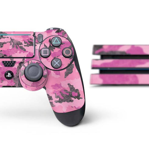 Pink Camouflage PS4 Pro Bundle Skin