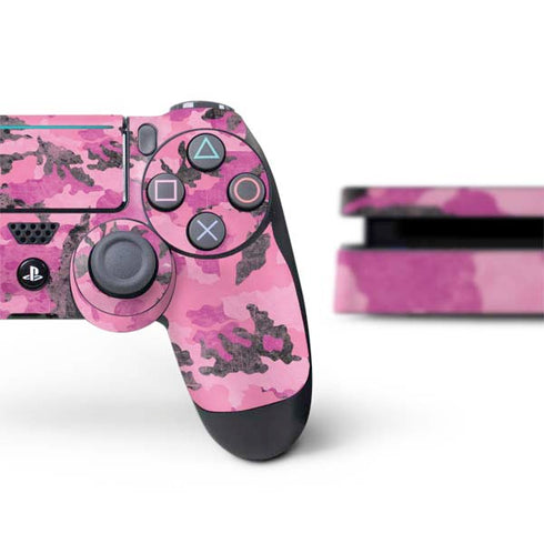 Pink Camouflage PS4 Slim Bundle Skin