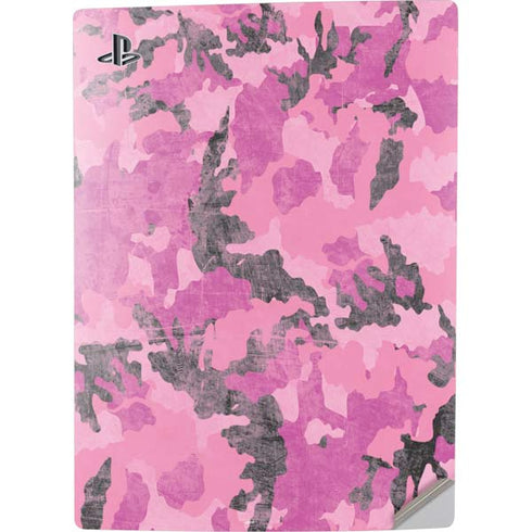 Pink Camouflage PS5 Digital Edition Console Skin
