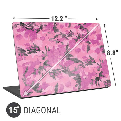 Pink Camouflage Universal Laptop 15in (12.2 x 8.8in) Skin