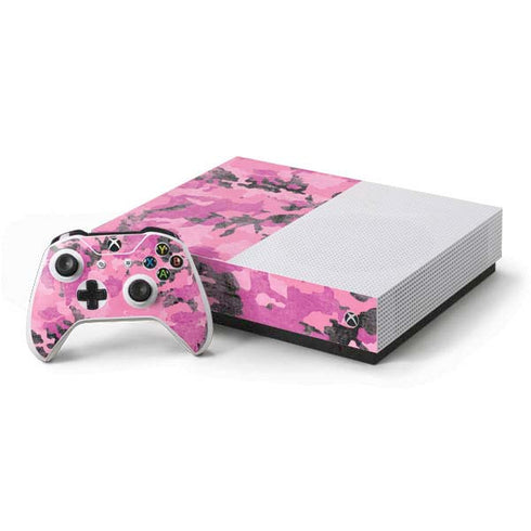 Pink Camouflage Xbox One S All-Digital Edition Bundle Skin