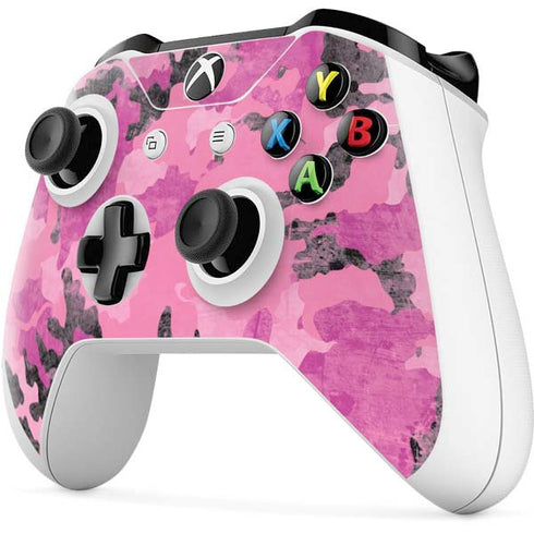 Pink Camouflage Xbox One S Controller Skin