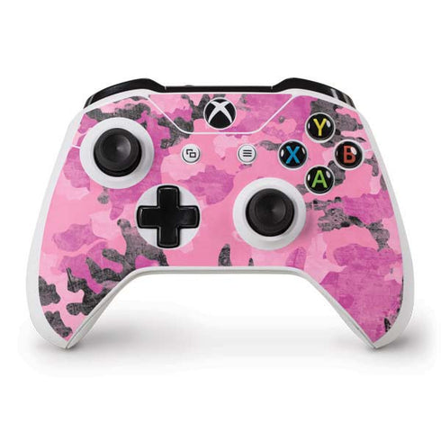 Pink Camouflage Xbox One S Controller Skin