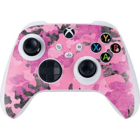 Pink Camouflage Xbox Series S Controller Skin