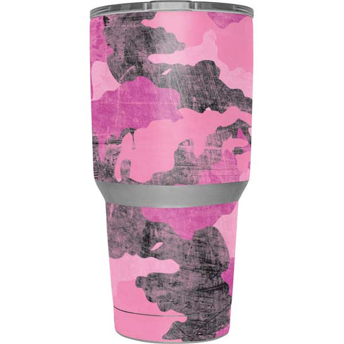 Pink Camouflage Yeti 30oz Rambler Tumbler Skin