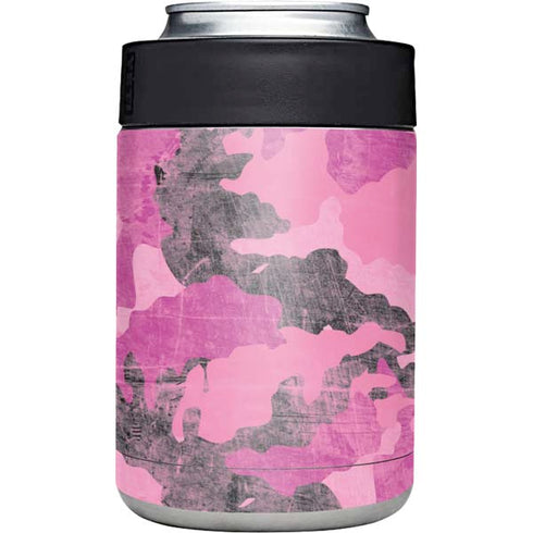 Pink Camouflage Yeti Colster Can Insulator Skin