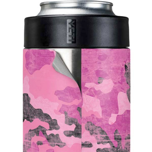 Pink Camouflage Yeti Colster Can Insulator Skin