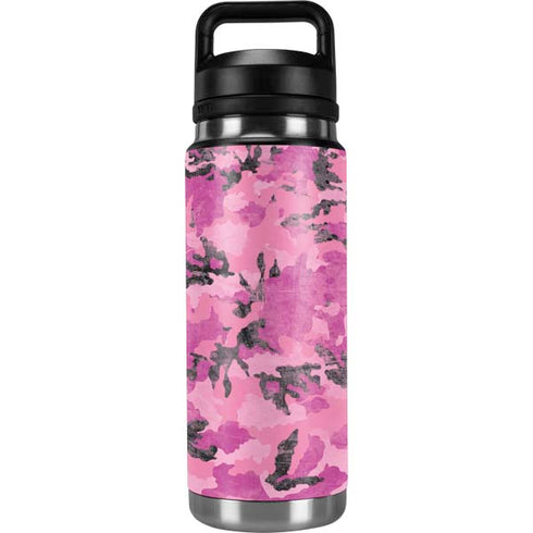 Pink Camouflage YETI Rambler 26oz Bottle Skin