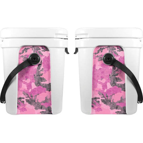Pink Camouflage YETI Roadie 24 Hard Cooler Skin
