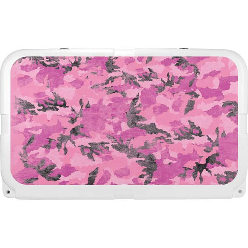 Pink Camouflage YETI Tundra 45 Hard Cooler Skin