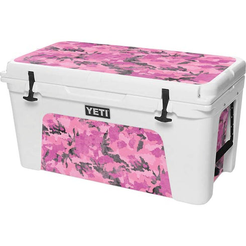 Pink Camouflage YETI Tundra 75 Hard Cooler Skin