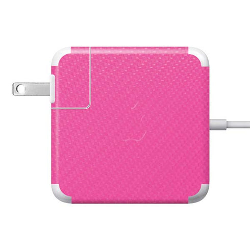 Pink Carbon Fiber Specialty Material 85W Power Adapter (15 and 17 inch MacBook Pro Charger) Skin