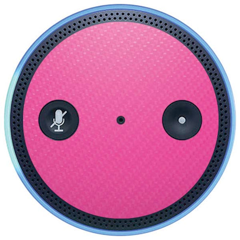 Pink Carbon Fiber Specialty Texture Material Amazon Echo Skin