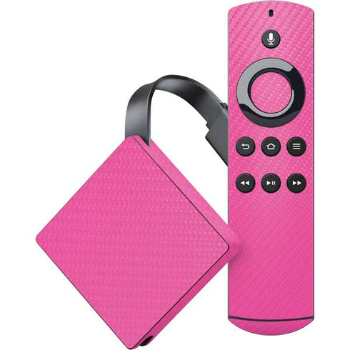 Pink Carbon Fiber Specialty Material Amazon Fire TV Skin