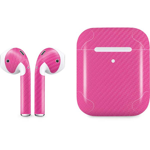 Pink Carbon Fiber Specialty Material Apple AirPods 2 Skin