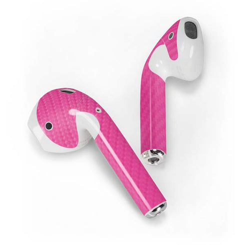 Pink Carbon Fiber Specialty Material Apple AirPods 2 Skin
