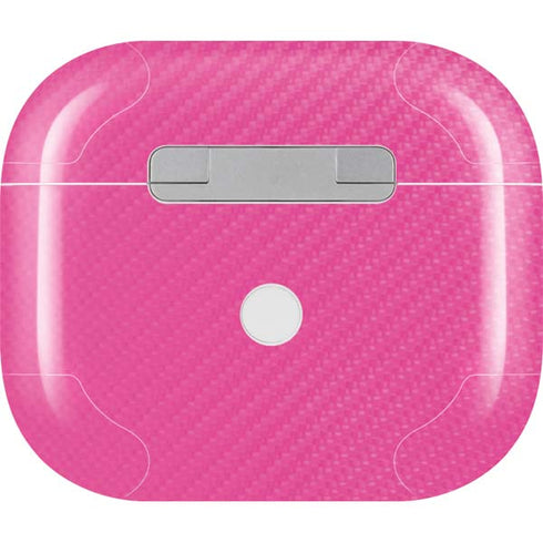 Pink Carbon Fiber Specialty Material Apple AirPods (3rd Gen 2021) Skin