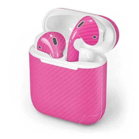 Pink Carbon Fiber Specialty Material Apple AirPods Skin