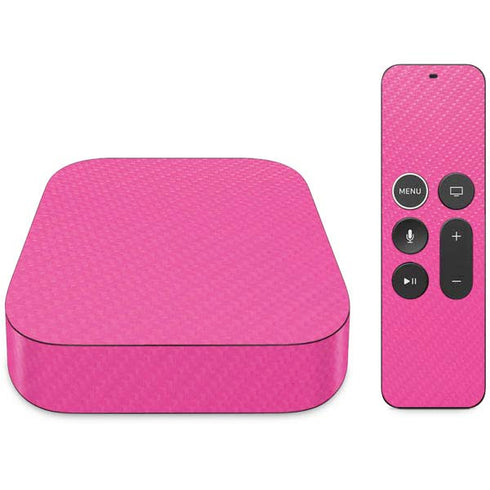 Pink Carbon Fiber Specialty Texture Material Apple TV Skin
