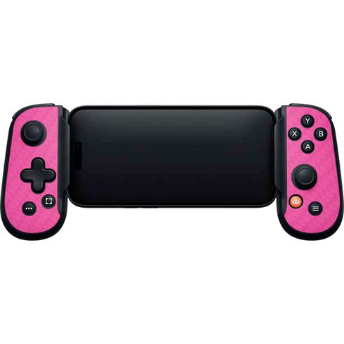 Pink Carbon Fiber Specialty Material Backbone One for iPhone Game Controller Skin