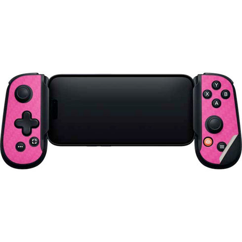 Pink Carbon Fiber Specialty Material Backbone One for iPhone Game Controller Skin