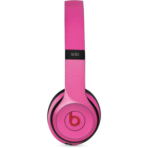 Pink Carbon Fiber Specialty Material Beats Solo 2 Wireless Skin