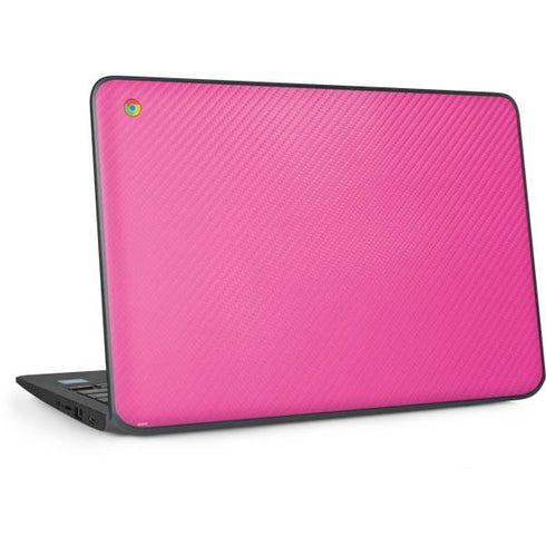 Pink Carbon Fiber Specialty Texture Material HP Chromebook Skin