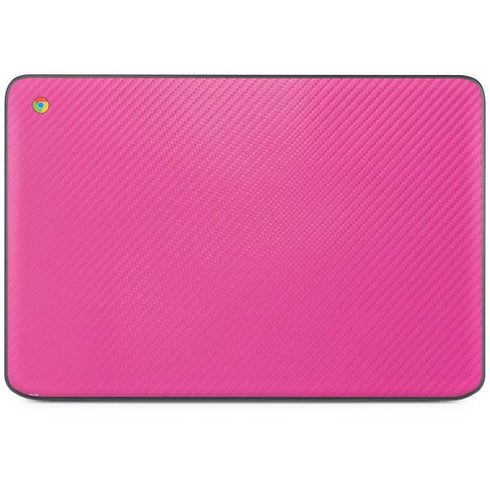 Pink Carbon Fiber Specialty Texture Material HP Chromebook Skin