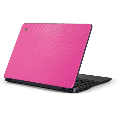 Pink Carbon Fiber Specialty Texture Material Samsung Chromebook Skin