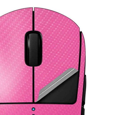 Pink Carbon Fiber Specialty Material G Pro Wireless Gaming Mouse Skin
