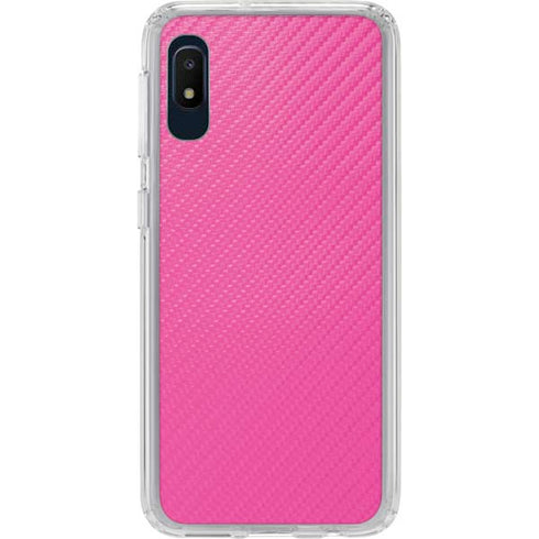 Pink Carbon Fiber Specialty Material Galaxy A10e Clear Case