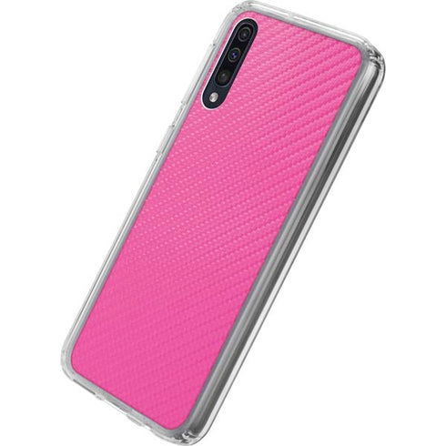 Pink Carbon Fiber Specialty Material Galaxy A50 Clear Case