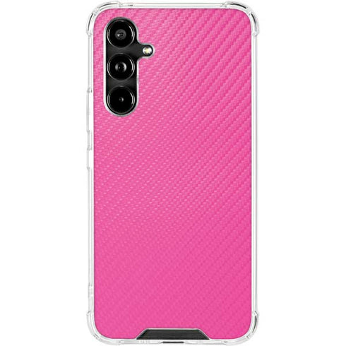 Pink Carbon Fiber Specialty Material Galaxy A54 5G Clear Case